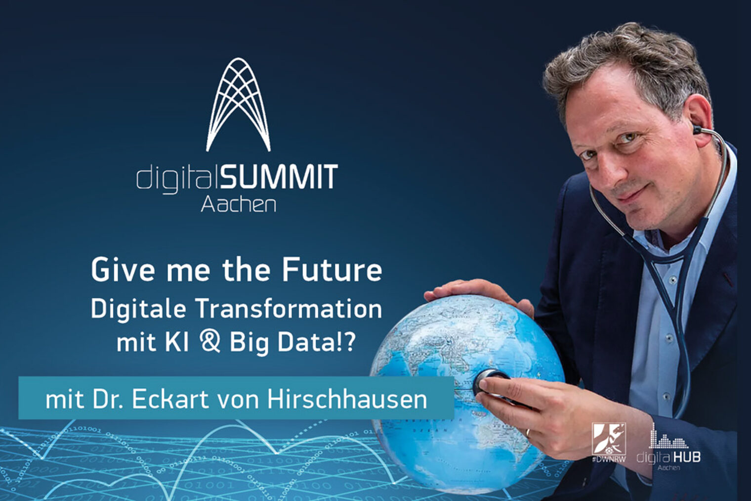 Freuen Sie sich auf die inspirierende Keynote „Gesunde Erde – Gesunde Menschen: Welche Rolle die Digitalisierung für eine enkeltaugliche Zukunft hat“ von Dr. Eckart von Hirschhausen.