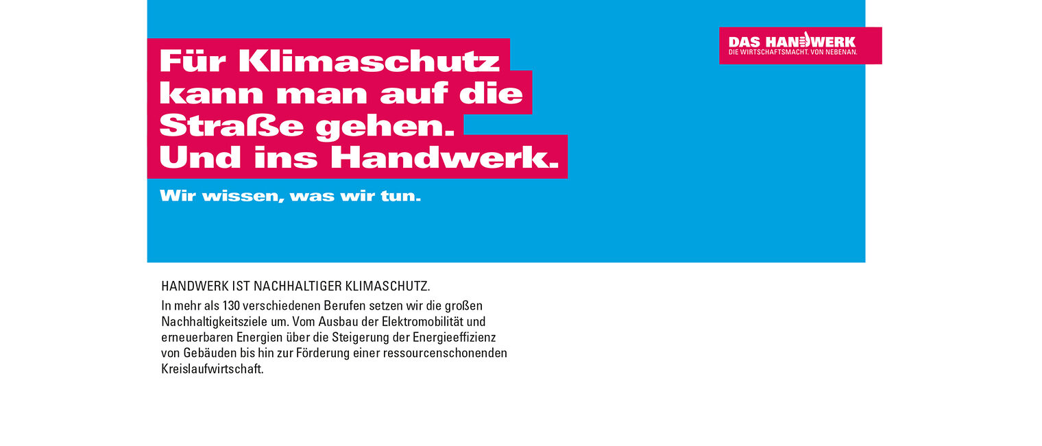 Klimaschutz und Handwerk