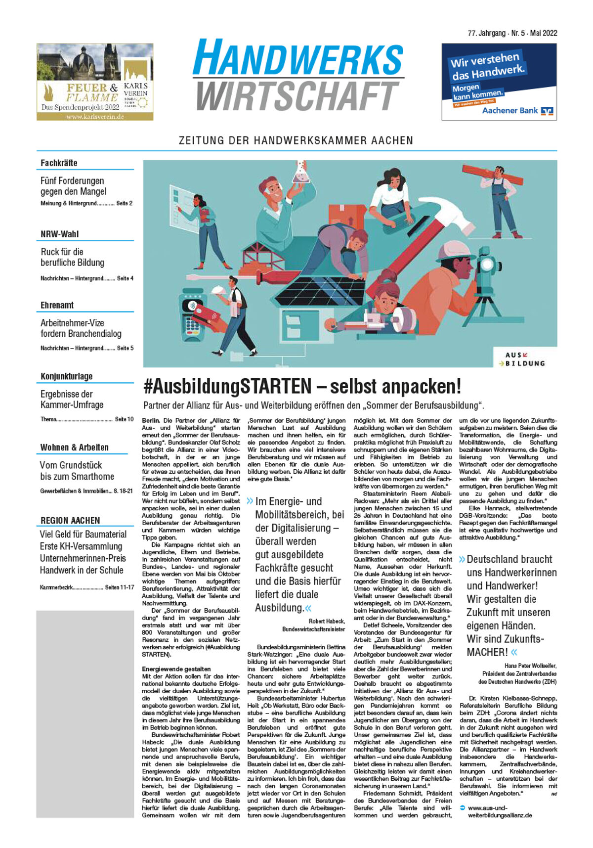 Handwerkswirtschaft Mai 2022 Handwerkswirtschaft Mai 2022