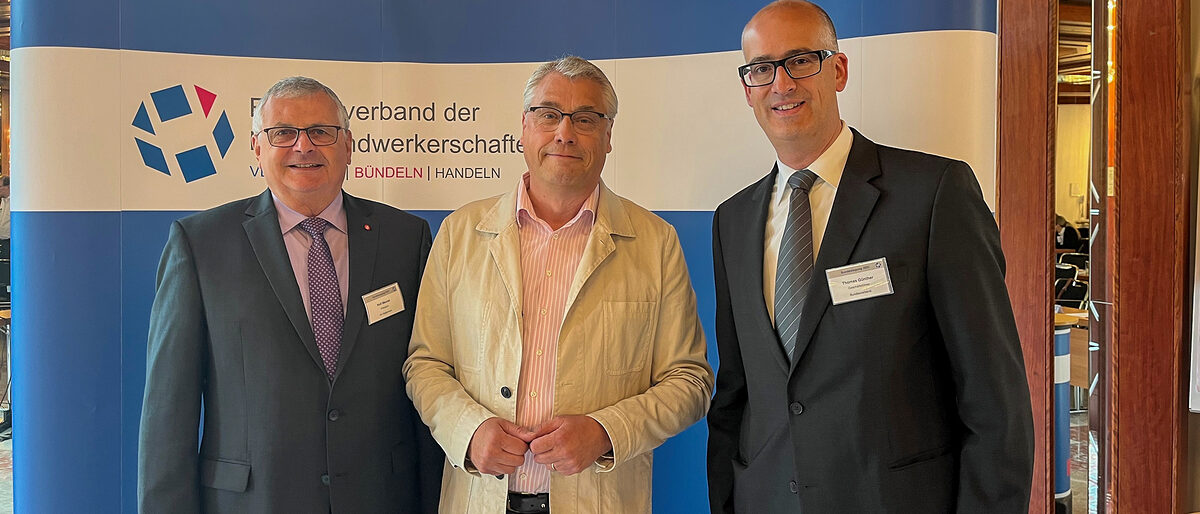 Rolf Meurer, Friedrich Hubert Esser und Thomas Günther (v.l.). Rolf Meurer, Friedrich Hubert Esser und Thomas Günther (v.l.).