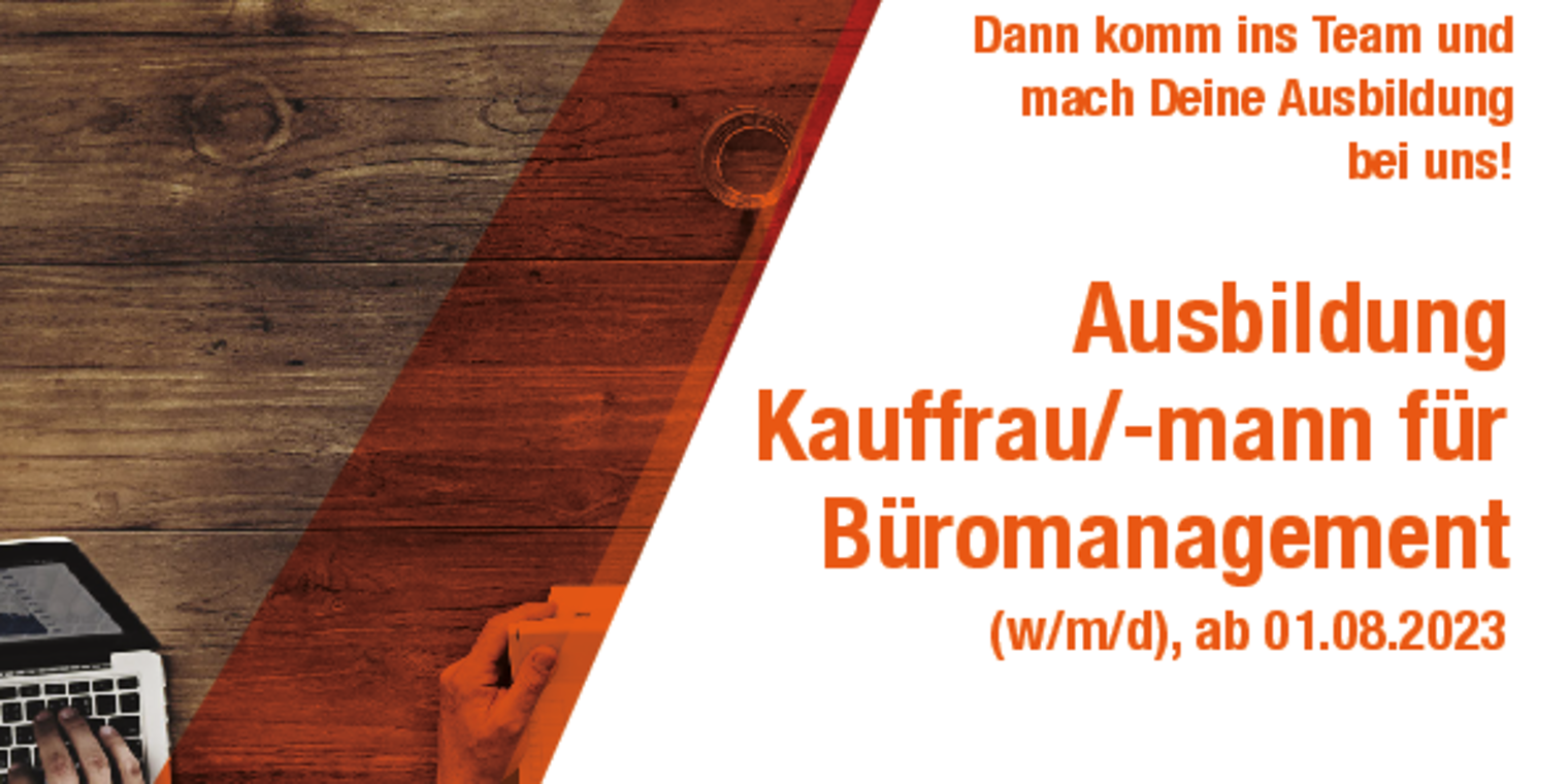Stellenangebot Teaser Ausbildungsstelle Bueromanagement