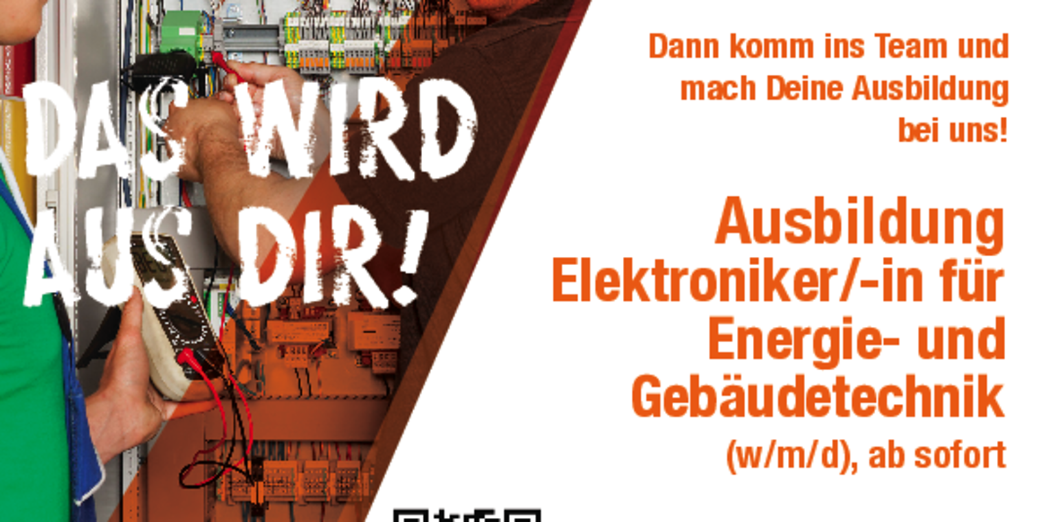 Stellenangebot Teaser Ausbildungsstelle Elektro