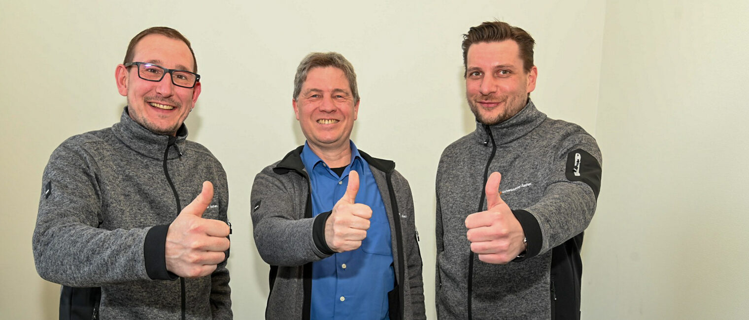Team AKzentE 4.0 (v.l.): Daniel Günther, Michael Omsels und Philipp Strauch.