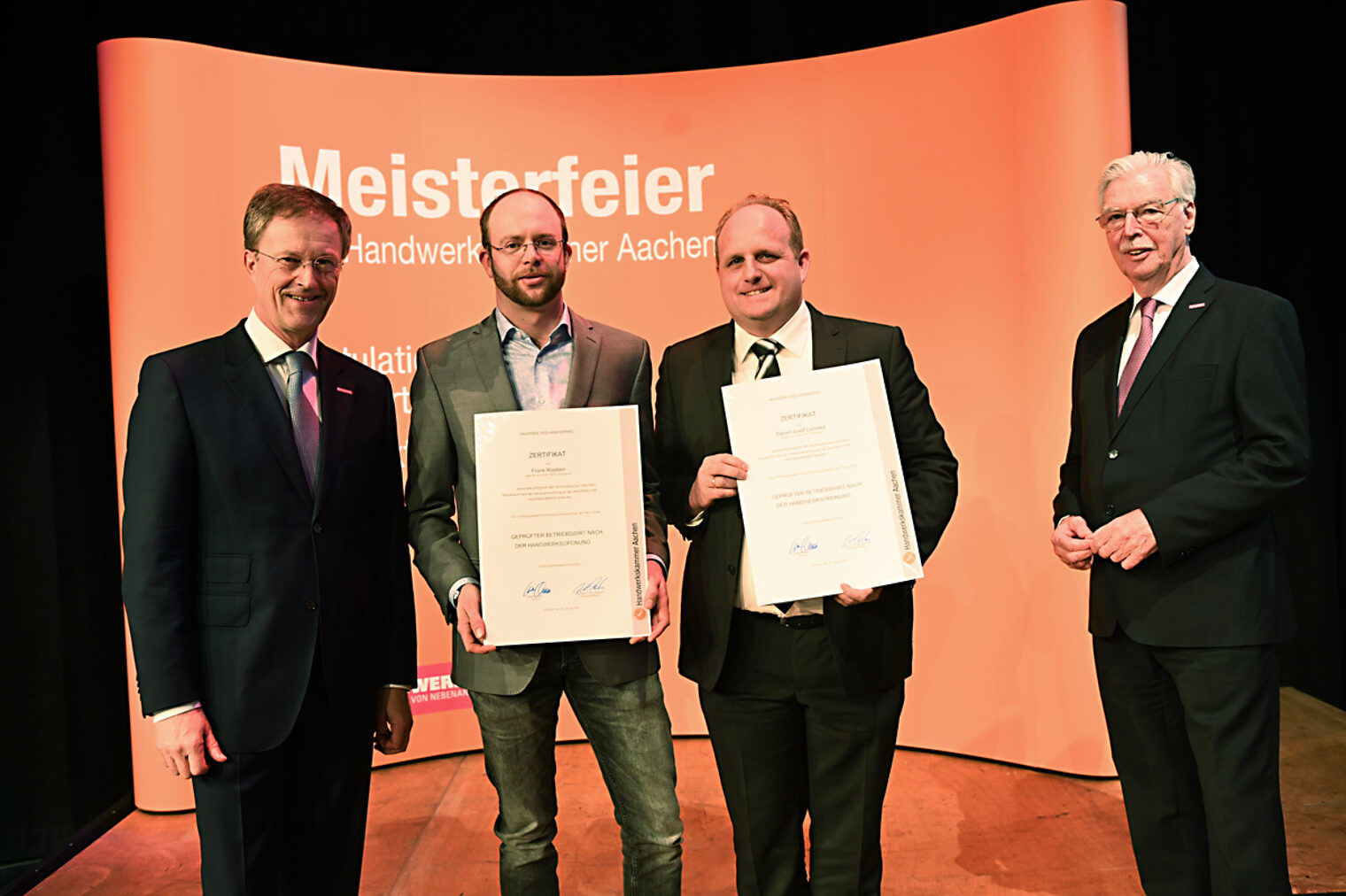 12. Gruppe Geprüfte Betriebswirte (HwO): Daniel Josef Lichotka, Frank Roeben