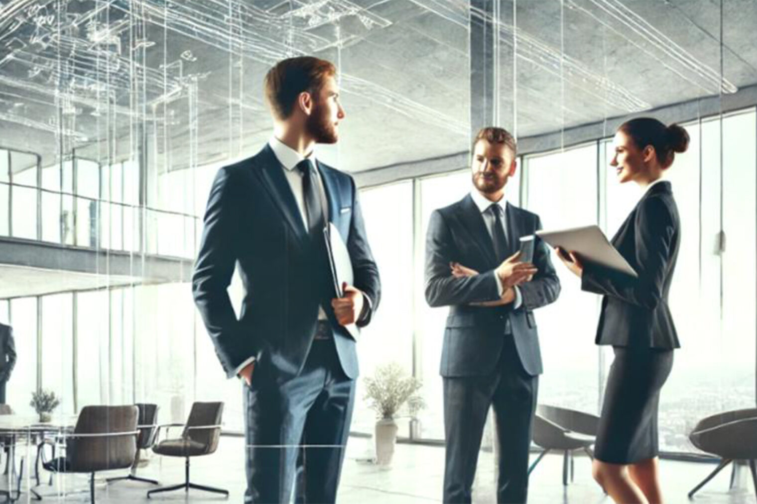 Business people in a corporate company Business people in a corporate company
