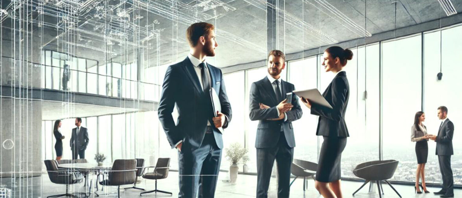 Business people in a corporate company Business people in a corporate company