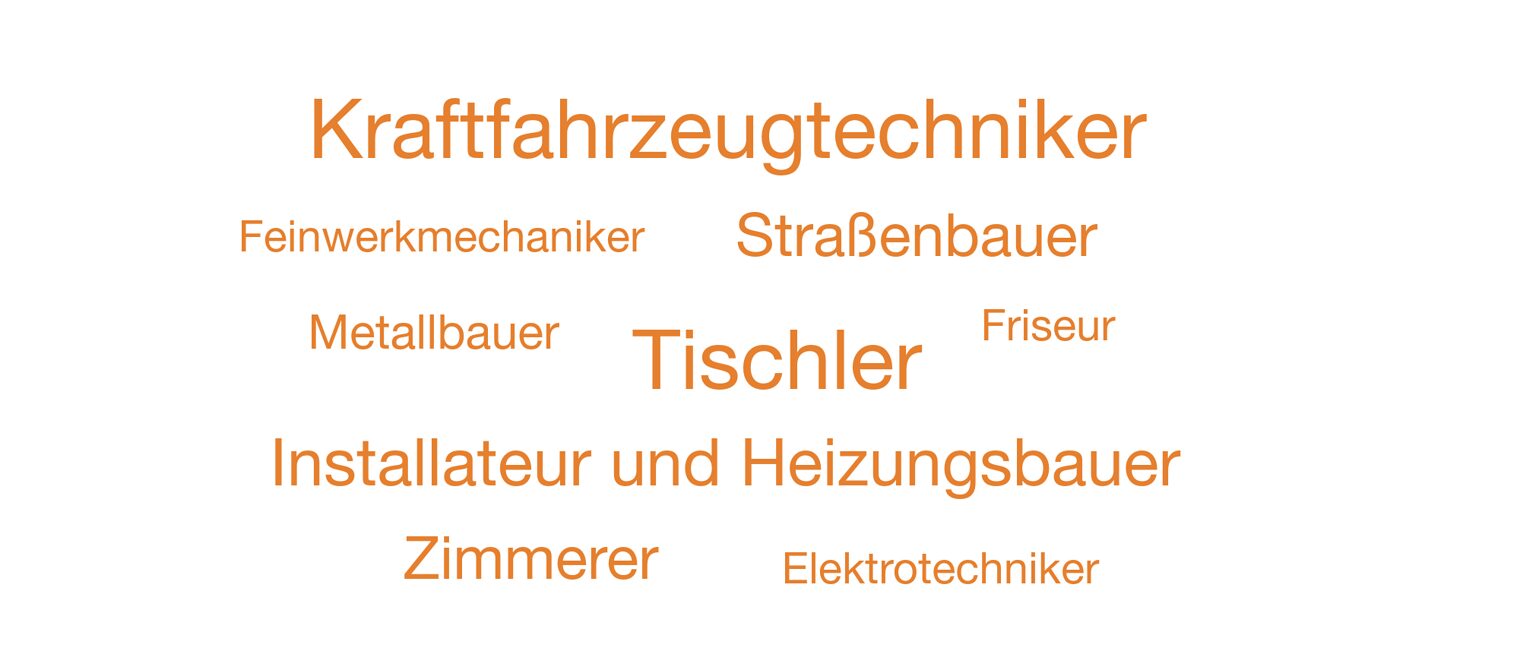 Neue Meister in der Gewerke Straßenbau, Kraftfahrzeugtechnik, Feinwerkmechanik, Tischler, Friseur, Zimmerer, Installation und Heizungsbau Neue Meister in der Gewerke Straßenbau, Kraftfahrzeugtechnik, Feinwerkmechanik, Tischler, Friseur, Zimmerer, Installation und Heizungsbau