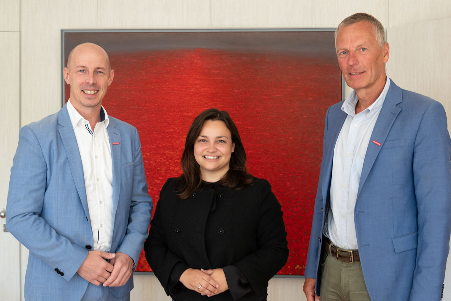 Die Aachener CDU-Bundestagsabgeordneten Catarina dos Santos besuchte die Handwerkskammer Aachen, vertreten von Marco Herwartz, Präsident der Handwerkskammer Aachen, und HWK-Hauptgeschäftsführer Georg Stoffels 