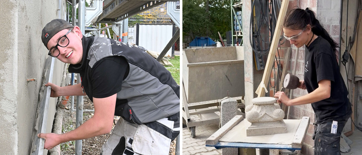 Die beiden Nachwuchstalente, Selina Diekers und Elias Schmidt sind die besten ihres Gewerks auf Kammer- und NRW-Ebene. Nun messen sie sich beim Bundesfinale der Deutschen Meisterschaft mit den besten jungen Handwerkerinnen und Handwerkern.