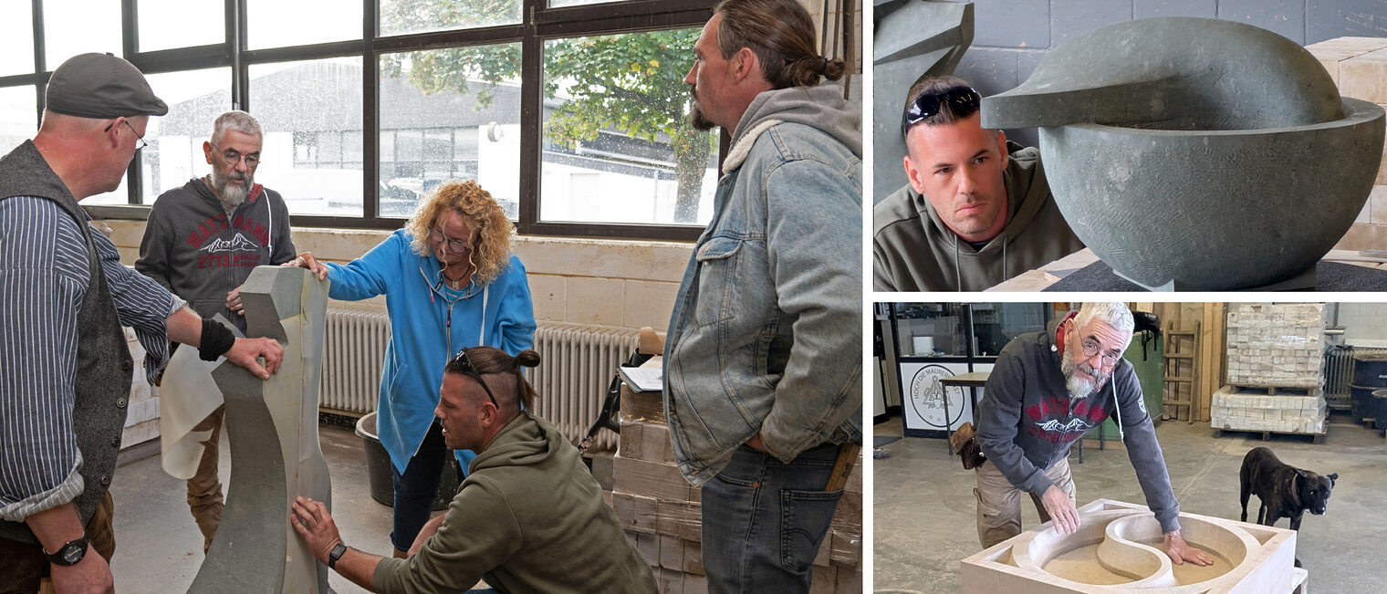 Jedes Objekt wurde konzentriert betrachtet und geprüft. Die Arbeit der Jury beim Landesentscheid der Deutschen Handwerksmeisterschaften in Simmerath.