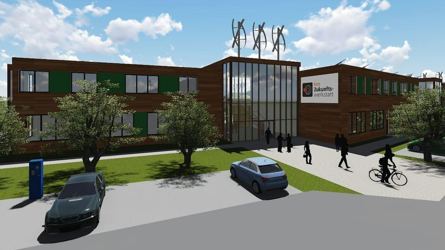 So sieht die Zukunftswerkstatt auf dem Reißbrett aus. 