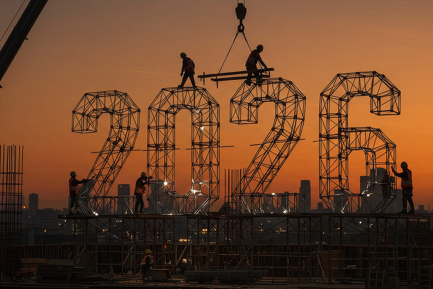 Baustelle für die Zahl - Jahr 2026