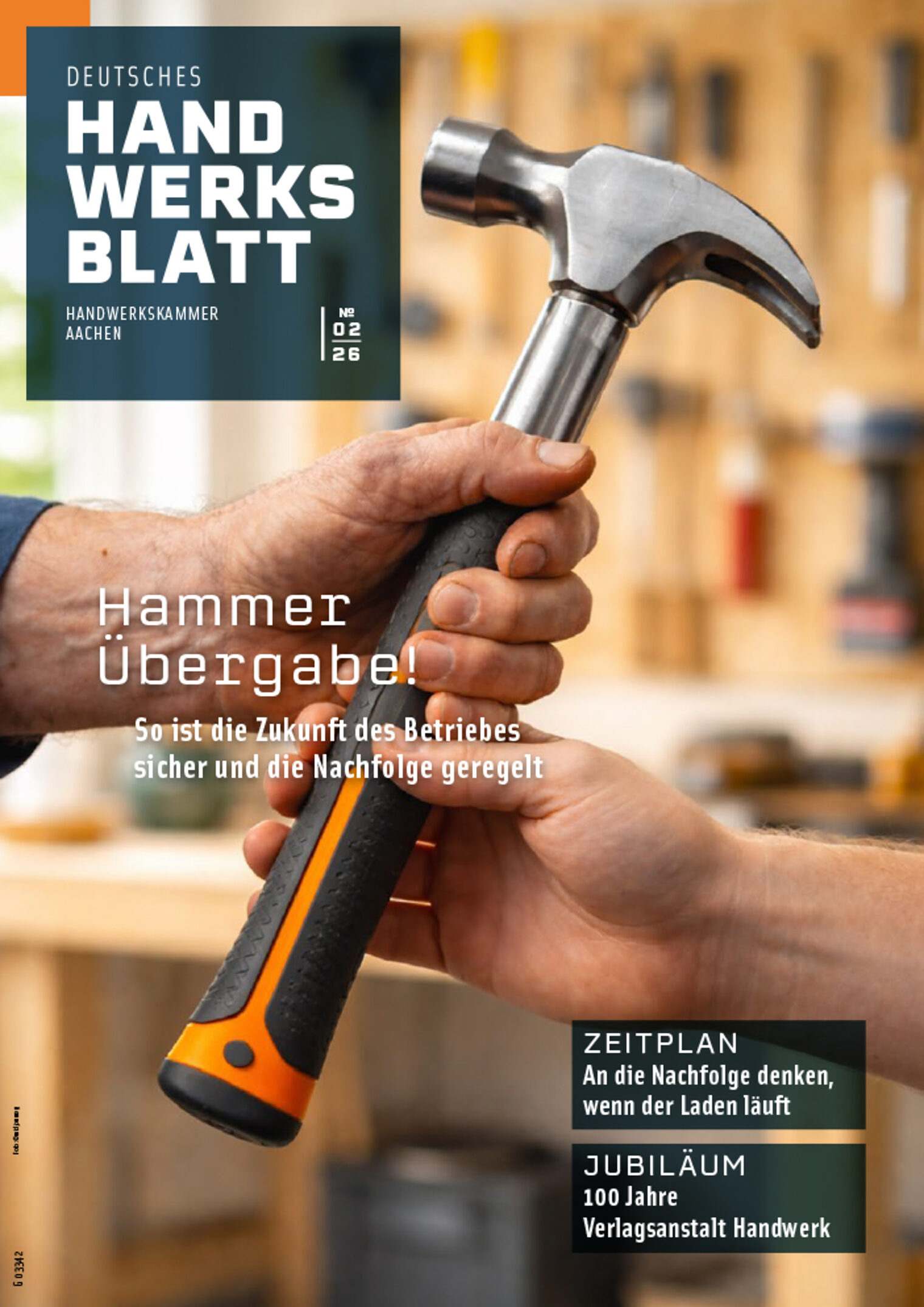 Titelseite der Februar-Ausgabe 2026 des Deutschen Handwerksblattes für den Kammerbezirk Aachen der Handwerkskammer Aachen