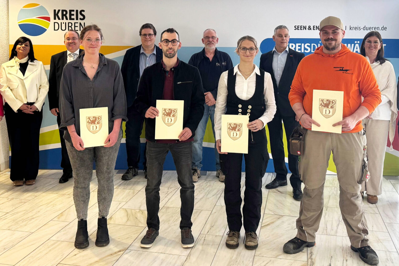 Übergabe der Urkunden für das Meisterstipendium im Kreis Düren.