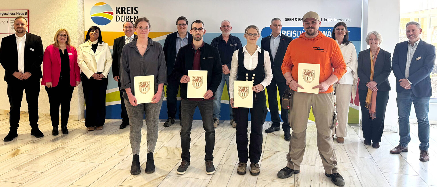 Übergabe der Urkunden für das Meisterstipendium im Kreis Düren.